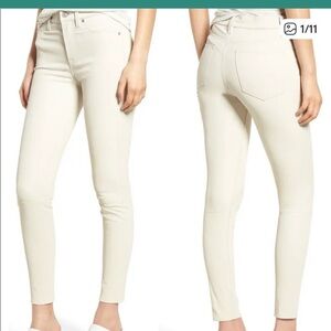 Hudson Jeans 100% Lamb Skin Skinny Leather Pants